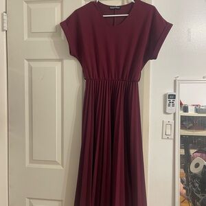 Rachel Parcell Deep Red Midi Dress